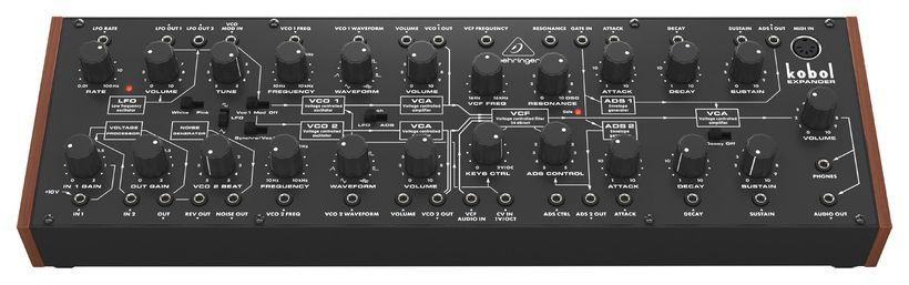 Полумодульный дуофонический аналоговый синтезатор BEHRINGER Kobol Expander  #1