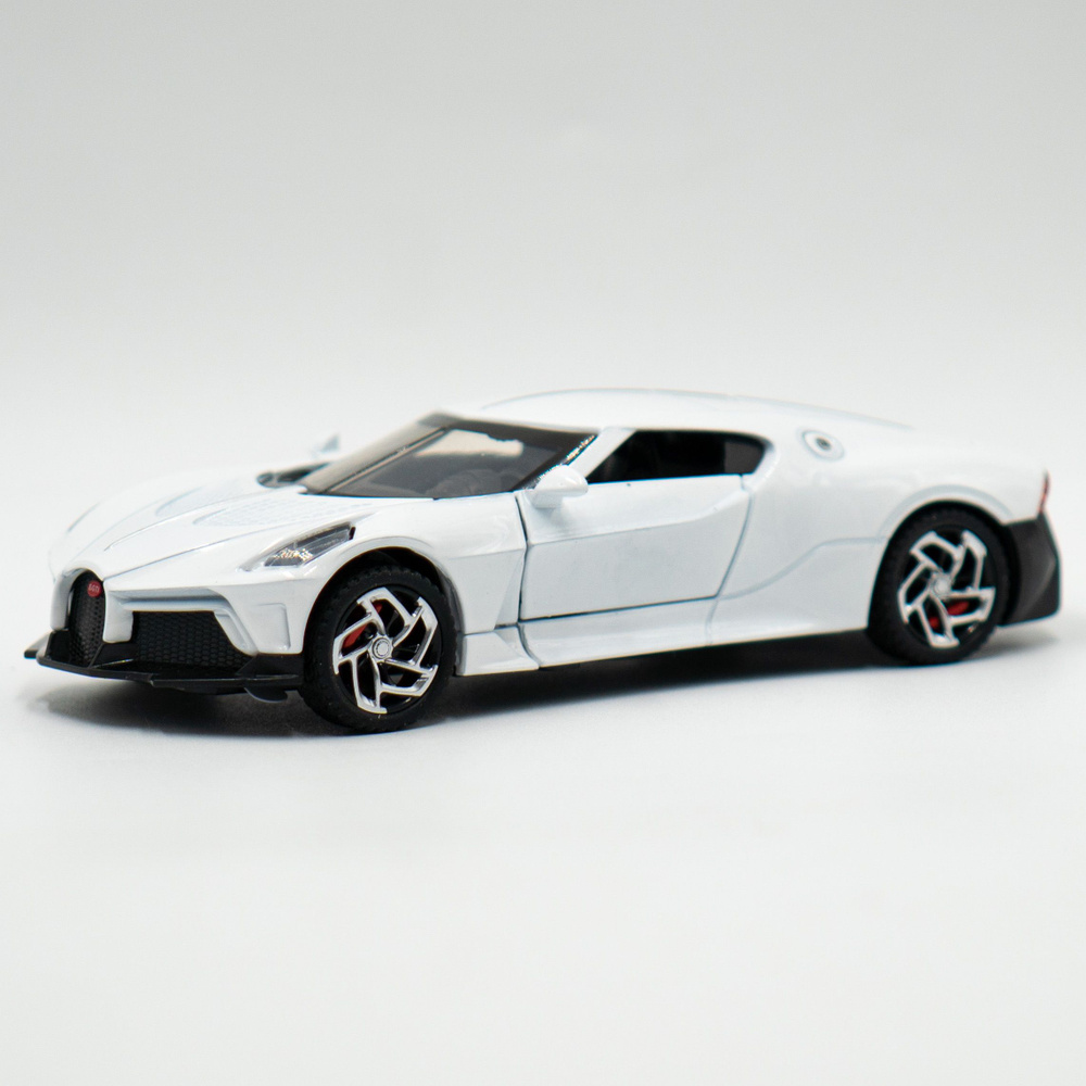Металлическая машинка БУГАТТИ Bugatti Dragon White Масштаб 1:32 #1
