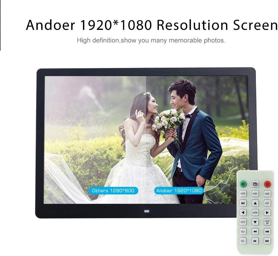 6-дюймовая цифровая фоторамка Andoer со светодиодной подсветкой и разрешением 1080P HD,15,Top Home  #1