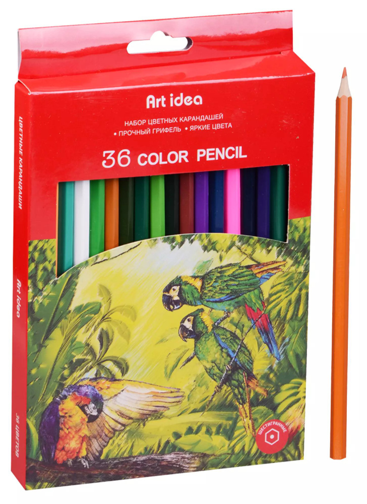 Карандаши цветные Art idea, 36 цветов #1