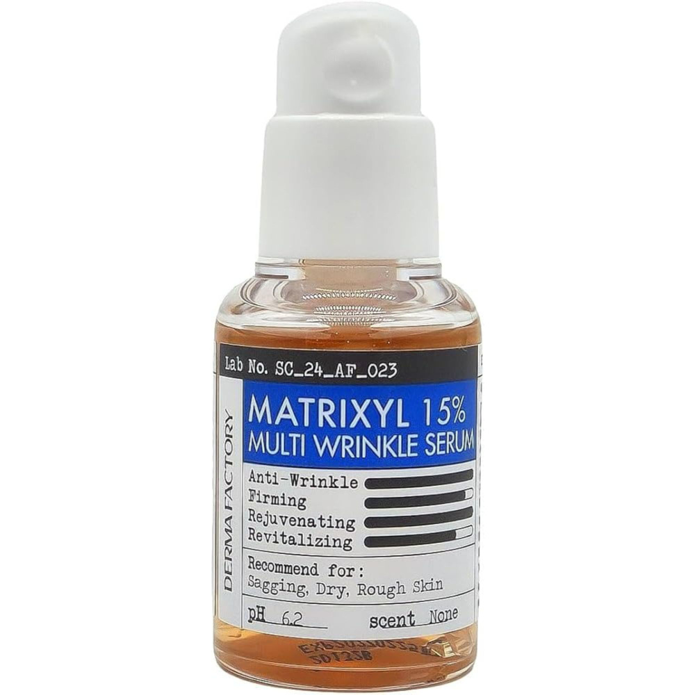 Derma Factory Сыворотка омолаживающая с пептидами Matrixyl 15% multi wrinkle serum 30 мл.  #1