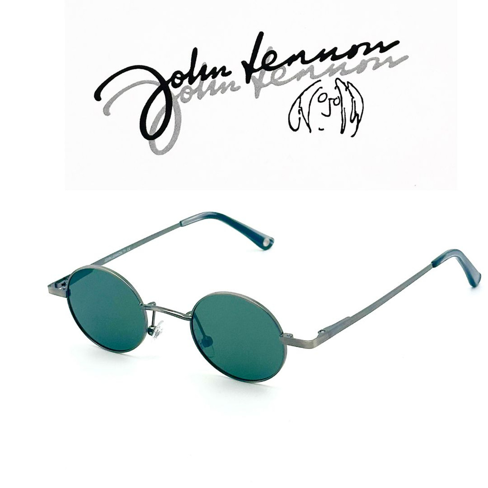 Очки John Lennon JLS 260 Antique Silver/Green солнцезащитные #1