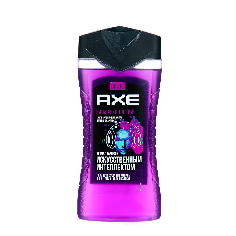 Шампунь-гель для душа AXE SHOWER Сила Технологий, 250 мл #1