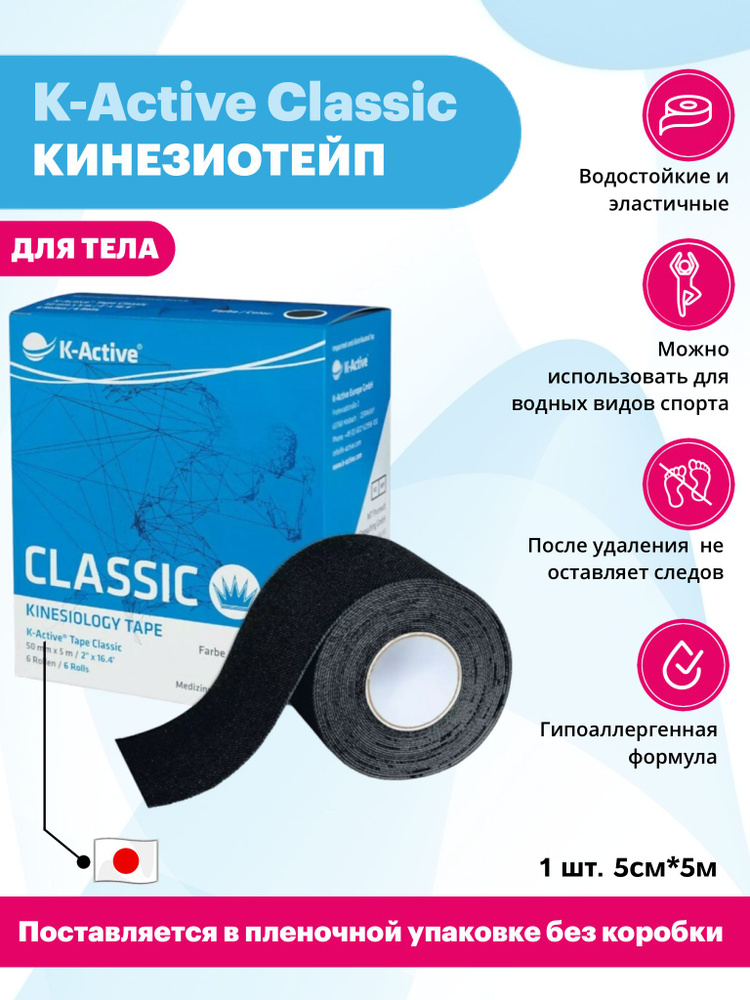 K-Active Кинезиотейп 5см Х 500 см #1