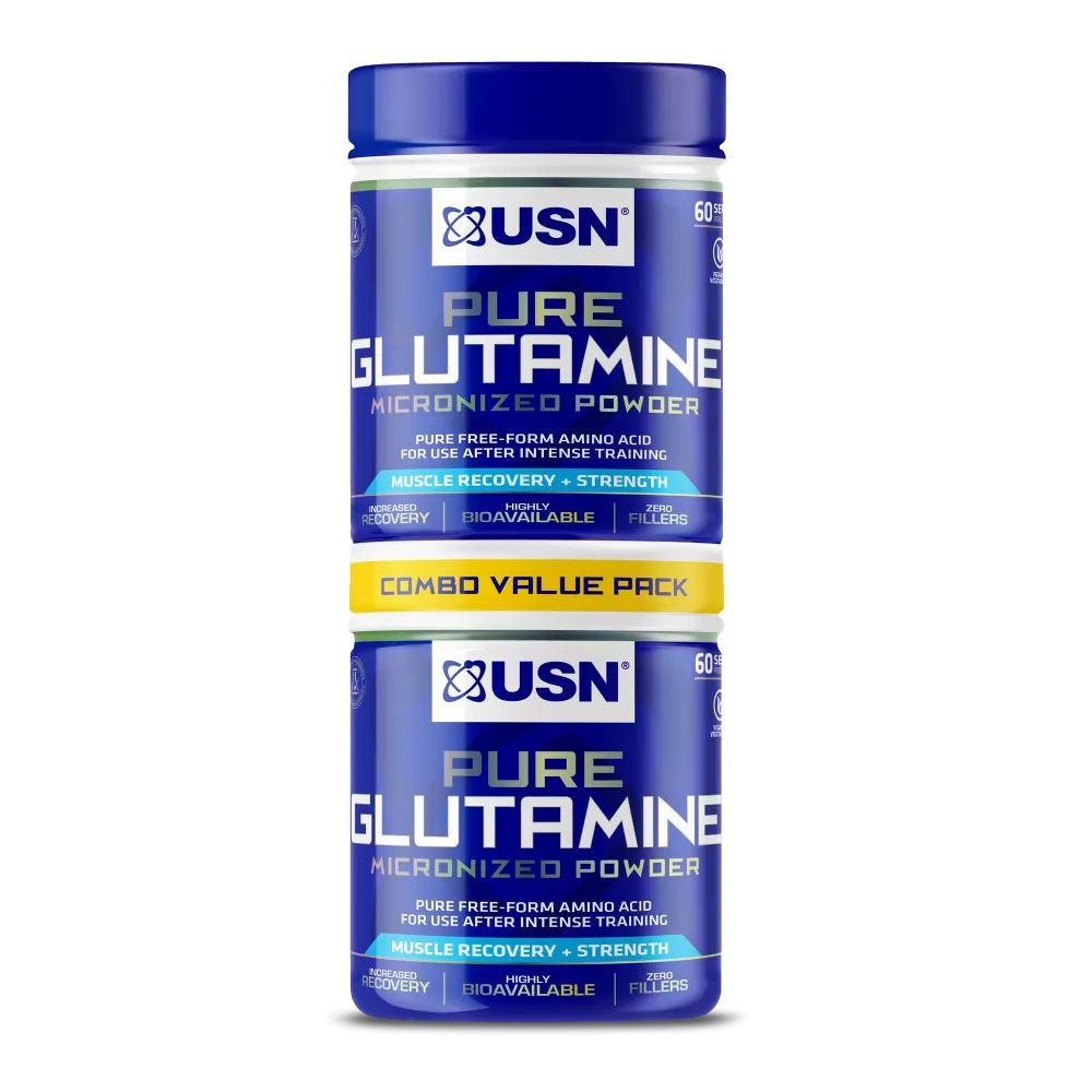 USN Pure Glutamine 150+150 g / Глютамин в порошке 300 гр #1