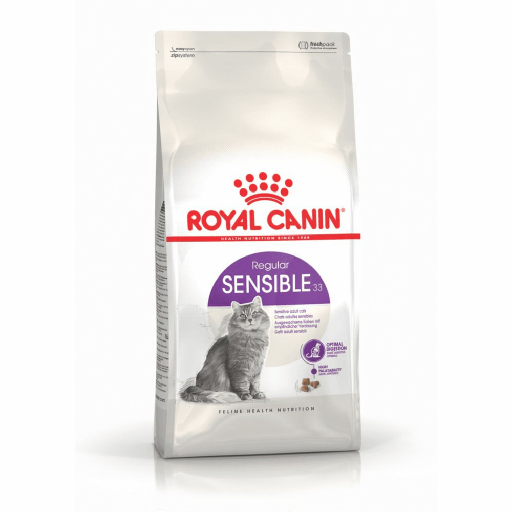 Корм для кошек сухой Royal Canin 1.2кг, для кошек с чувствительным пищеварением (1-7 лет)  #1