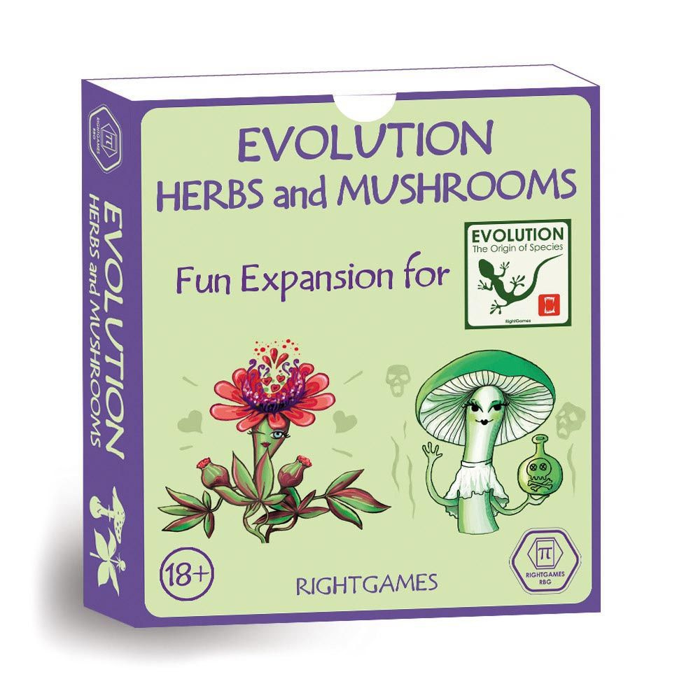 Дополнение к игре "Evolution" - Herbs and Mushrooms (Трава и Грибы. Эволюция на англ языке)  #1