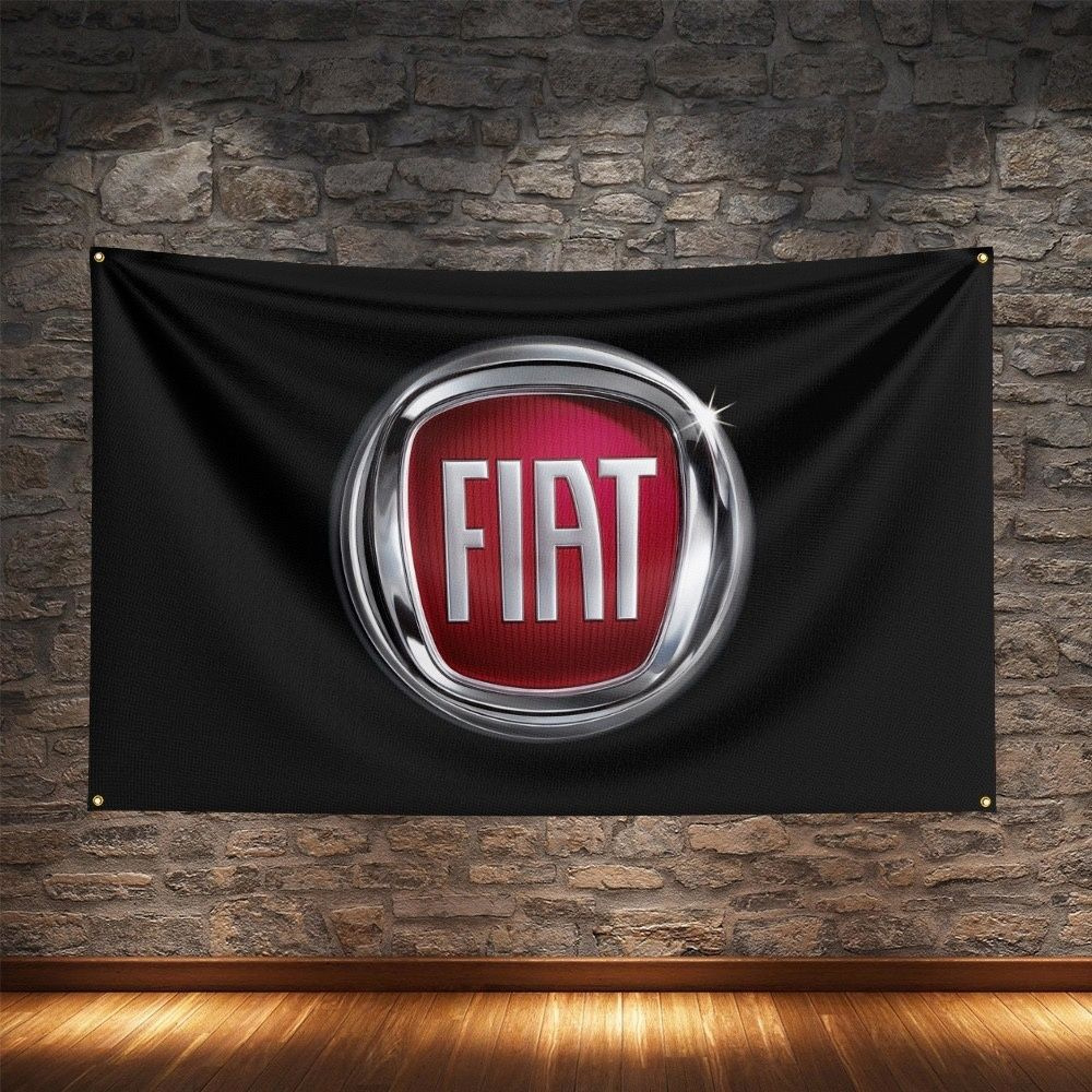 Флаг плакат баннер Fiat Фиат #1