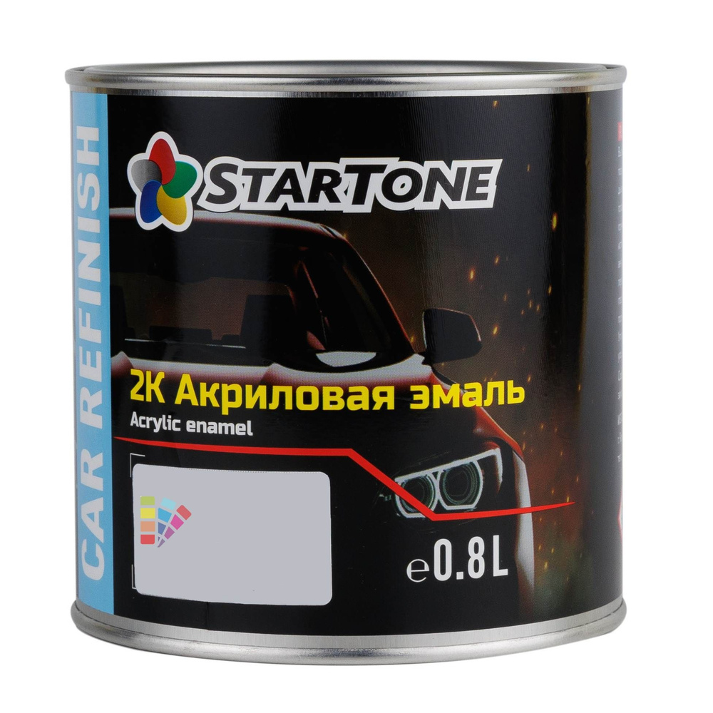 Startone Акриловая эмаль 2К с отвердителем GAZ 202 Белая, 0,8л.+0,4л.  #1