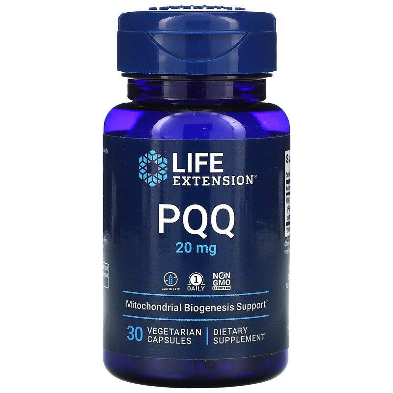 Life Extension, PQQ 20 mg, Пирролохинолинхинон, 30 растительных капсул, Антиоксидант для энергии, похудения #1