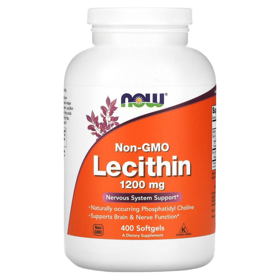 Lecithin 1200 mg (Лецитин 1200 мг) NOW (400 гелевых капсул) #1