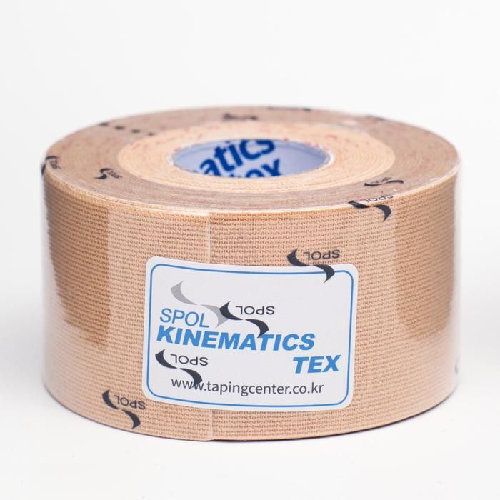 Кинезио тейп Spol Tape Корейский, 3,75 см 5 м, бежевый #1