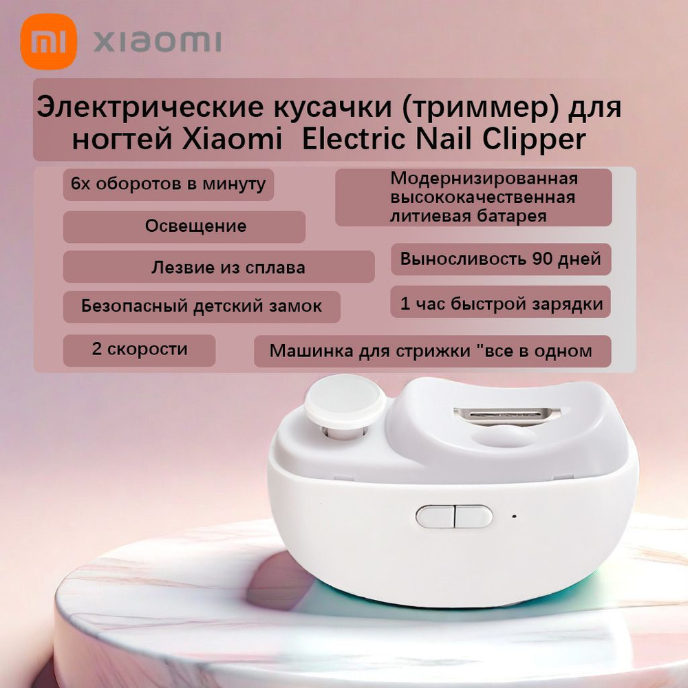 Электрические кусачки (триммер) для ногтей Xiaomi Electric Nail Clipper  #1