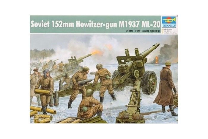 Сборная модель оружия Trumpeter Soviet 152mm Howitzer-gun M1937(ML-20) 02315, масштаб 1/35  #1