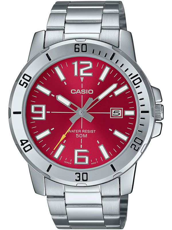 Кварцевые мужские наручные часы Casio Collection MTP-VD01D-4B с индикацией текущей даты  #1