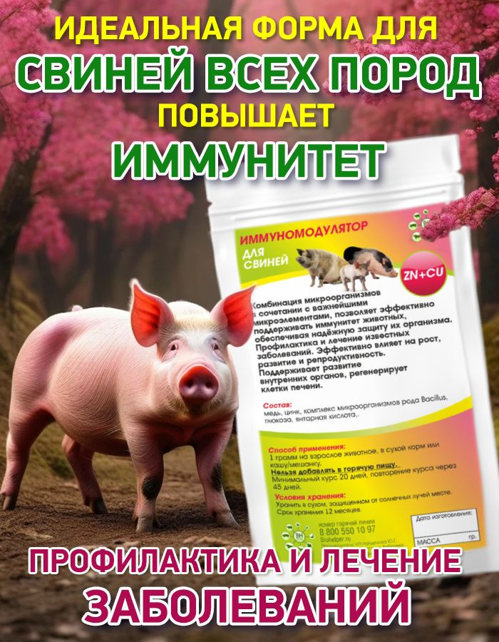 Иммуномодулятор для свиней 100 гр #1