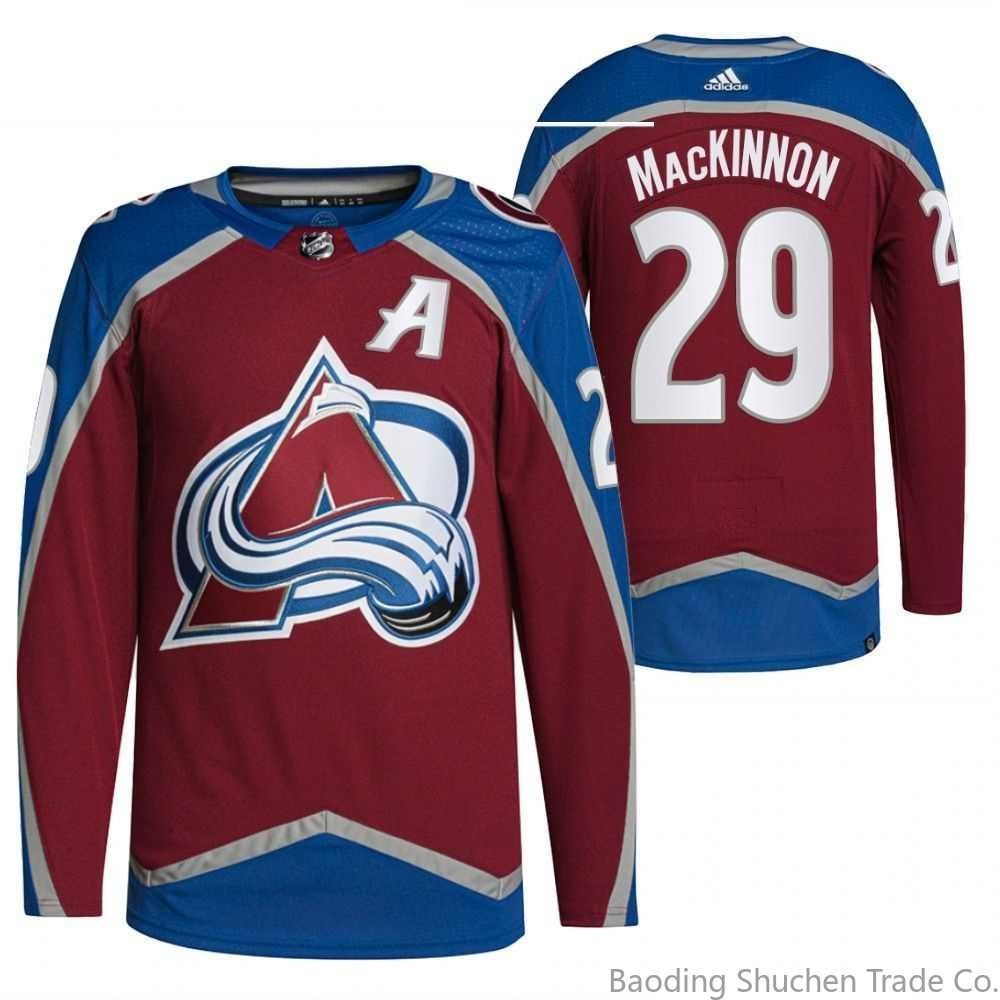 NHL джерси хоккейная Колорадо Эвеланш Colorado Avalanche Jersey 29 Nathan MacKinnon  #1