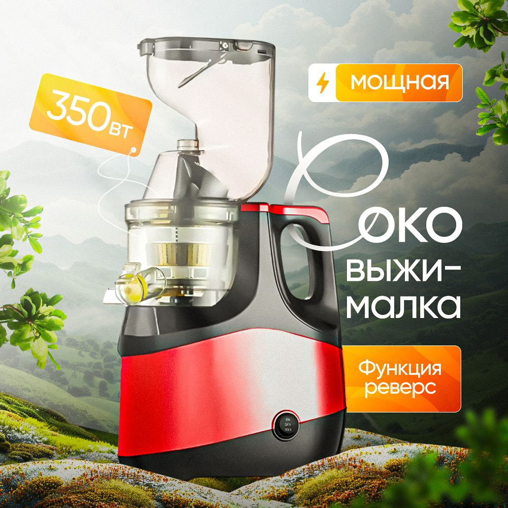 Соковыжималка электрическая шнековая для овощей и фруктов B&P 350 Вт  #1