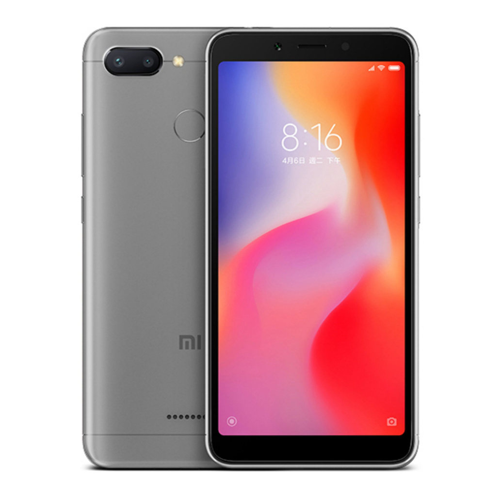 Redmi Смартфон Redmi6 4/64 ГБ, серый #1