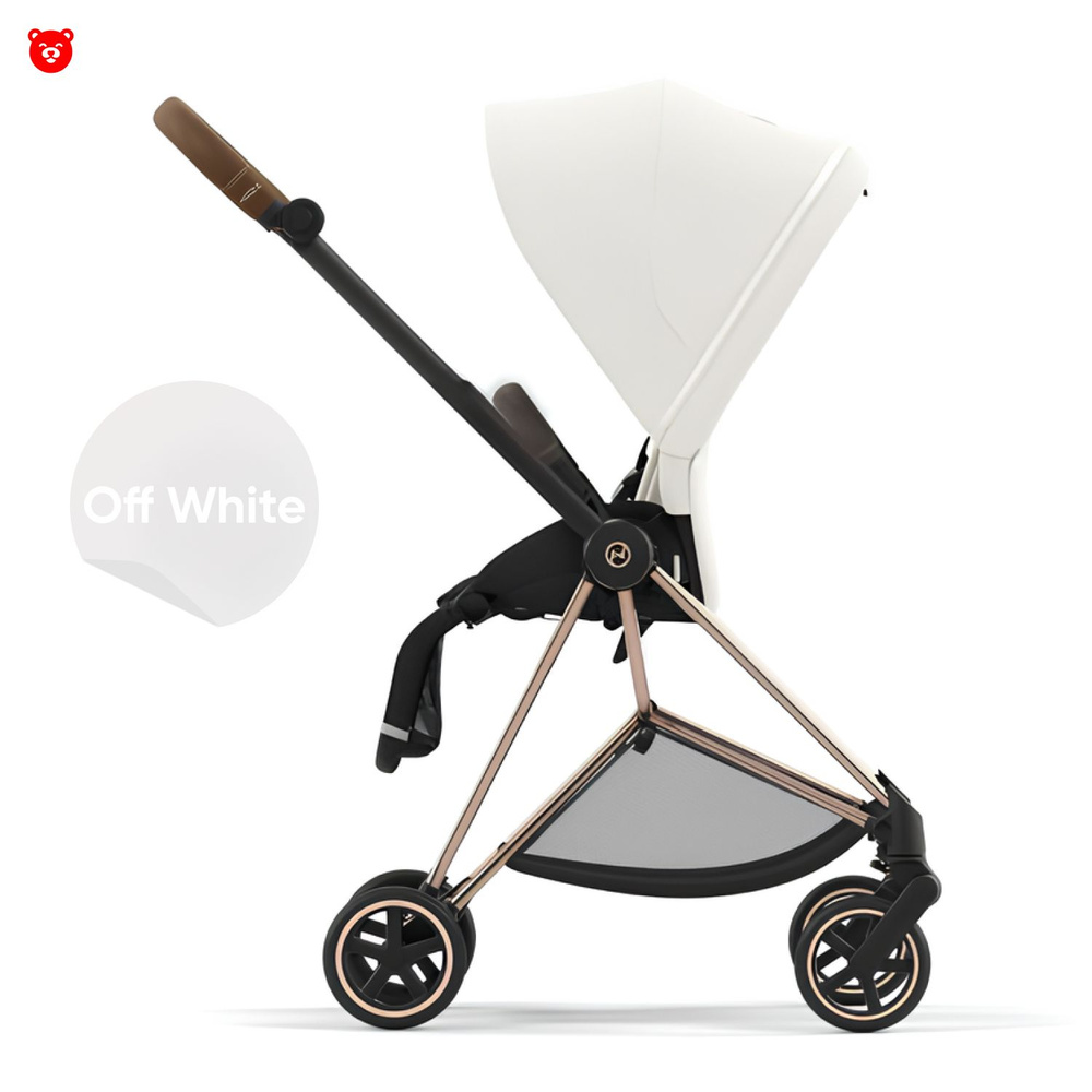 Cybex Mios III Прогулочная коляска, шасси Rose Gold, текстиль Off White  #1