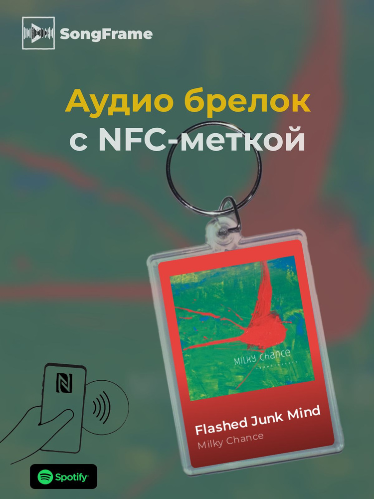 Брелок Spotify с NFC Трек: Milky Chance - Flashed Junk Mind #1