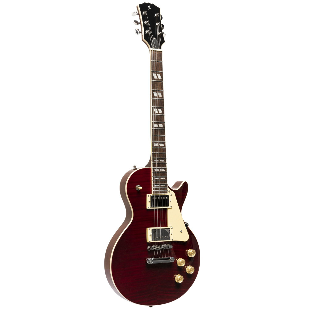 Электрогитара Les Paul STAGG SEL-DLX W RED #1