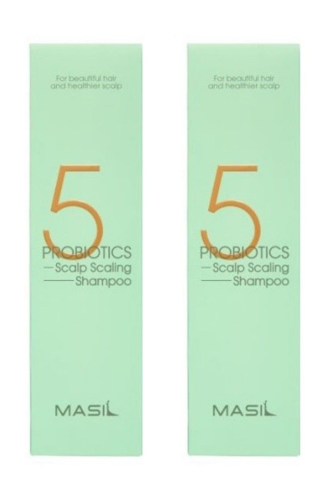 MASIL Шампунь для глубокого очищения кожи головы 5 Probiotics Scalp Scaling Shampoo, 300 мл, 2 шт  #1