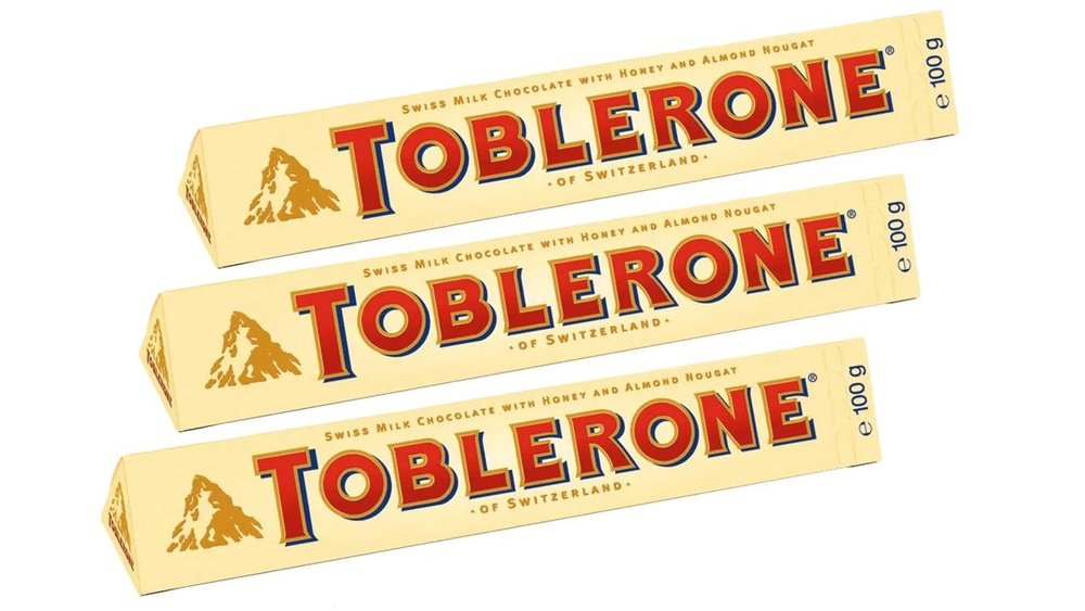 Шоколад KRAFT молочный "TOBLERONE" 100г*3штуки #1