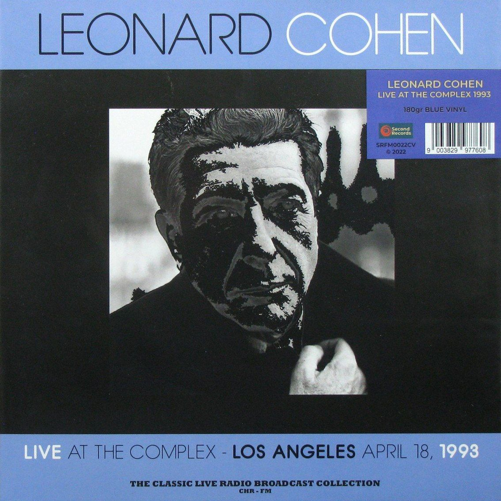 Виниловая пластинка Leonard Cohen. Live At The Complex 1993. Blue (LP) #1