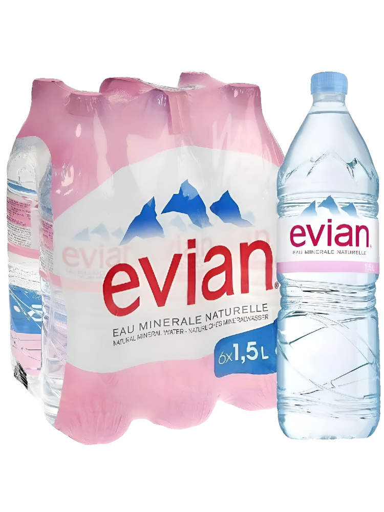 Evian Вода Минеральная Негазированная 1500мл. 6шт #1