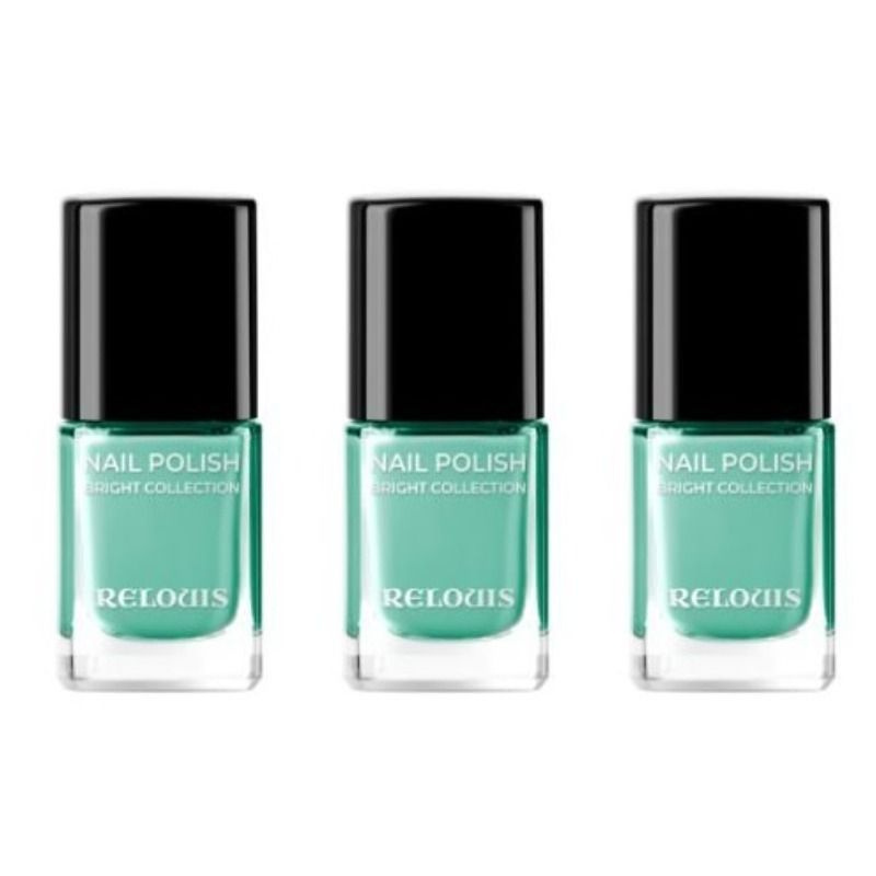 Relouis Лак для ногтей, Bright Collection, тон 05, Mint wing, 3 шт. #1