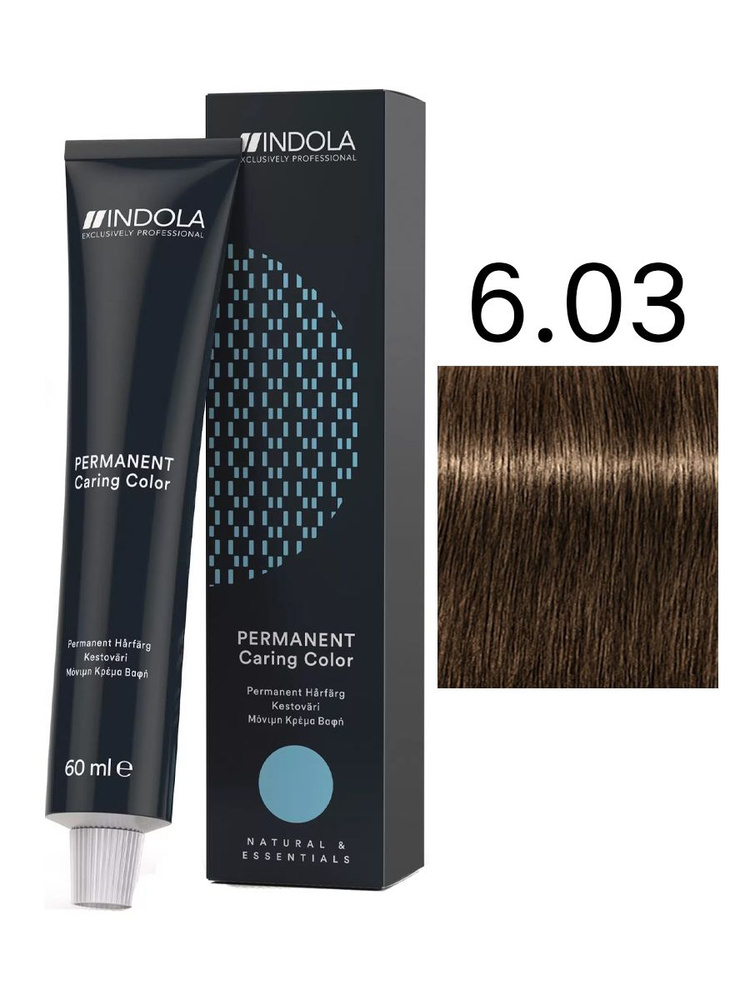 Indola Natural&Essentials 6.03 краска для волос 60 мл #1