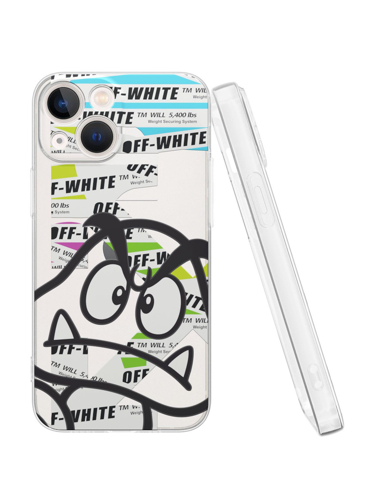 Силиконовый чехол Mcover для iPhone 13 mini (Айфон 13 мини), Off-White #1