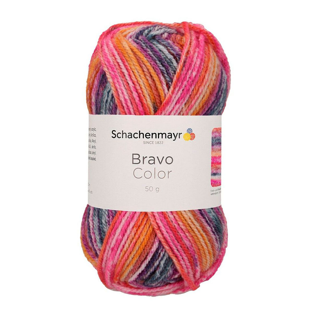 Bravo Color /Браво Колор/ пряжа Schachenmayr Originals, 100% полиакрил, 50г/133м, арт. 9801421 цвет 02124, #1