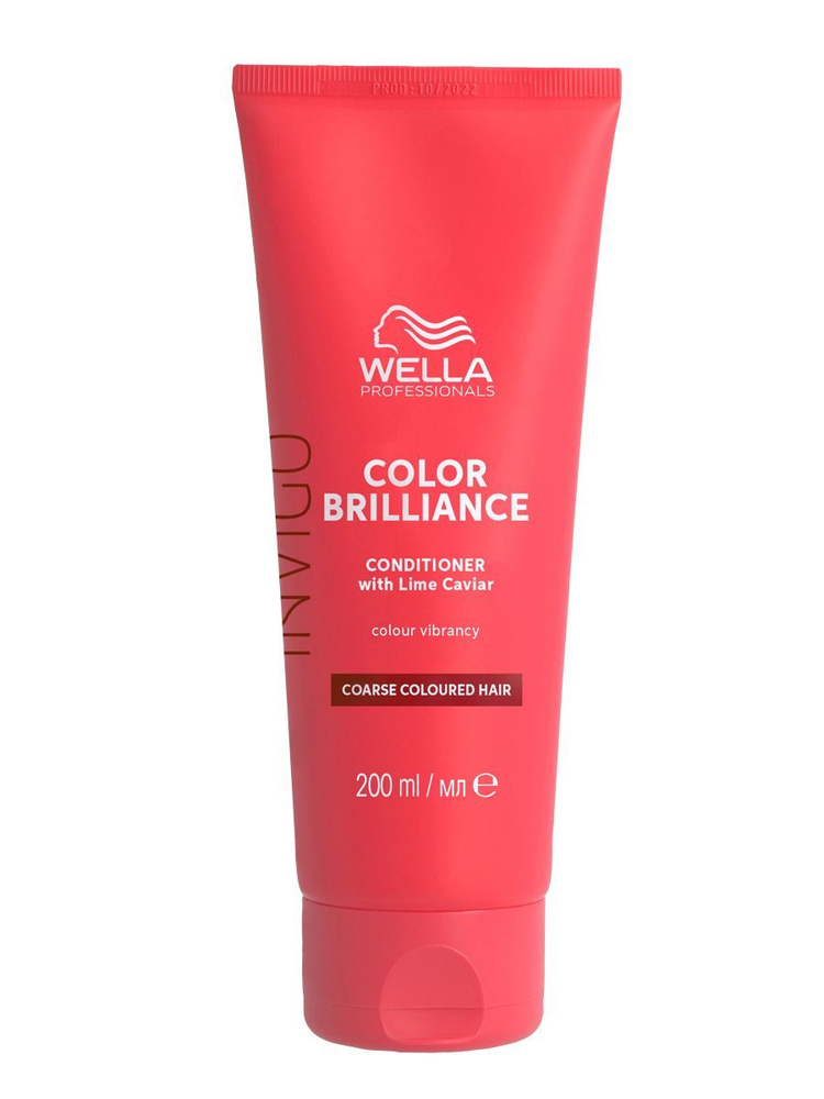 Wella Professionals Invigo Brilliance - Бальзам-уход для защиты цвета окрашенных жестких волос, 200мл #1