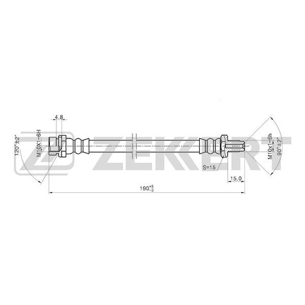 Шланг тормозной ZEKKERT BS9402 Ford Focus 98- Zekkert BS-9402 #1