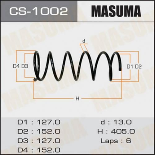 Пружина подвески masuma cs-1002 front caldina/ st190 191 Masuma CS-1002 #1