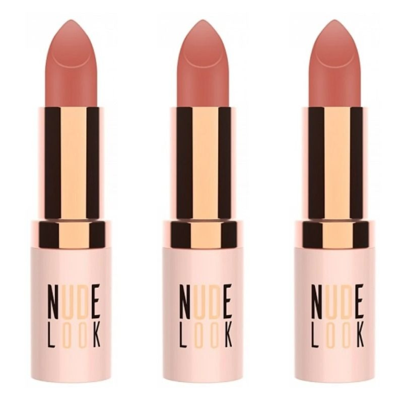 Golden Rose Помада для губ Nude Look Perfect Matte, тон № 02, персиковый нюд, 4,2 гр, 3 шт  #1