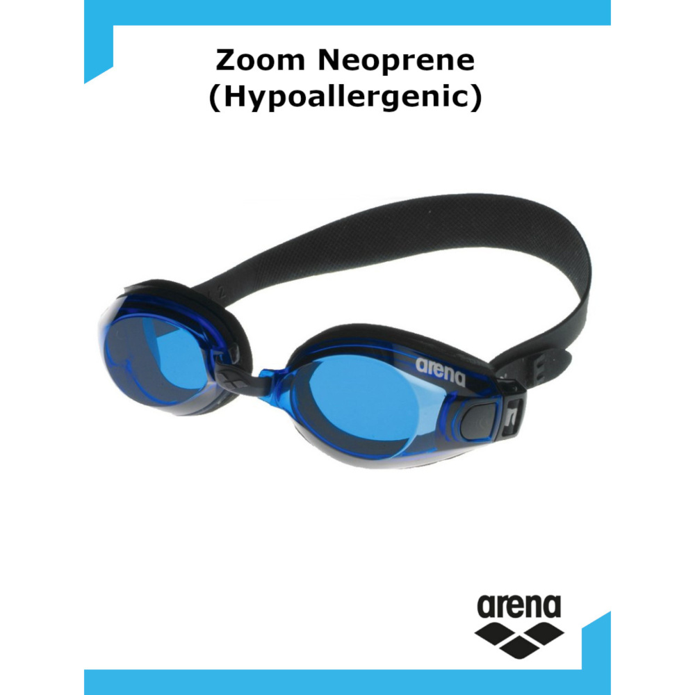 Очки Arena Zoom Neoprene (Hypoallergenic),черный-синий #1