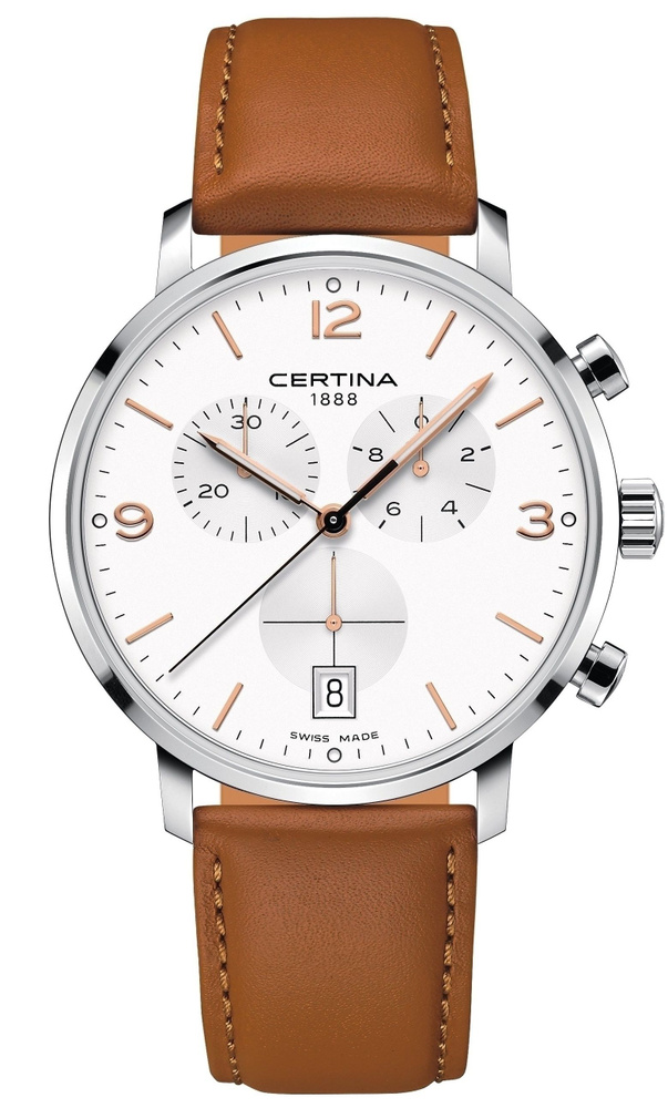 Certina Часы наручные Кварцевые Швейцарские кварцевые часы Certina DS Caimano C035.417.16.037.01 на кожанном #1