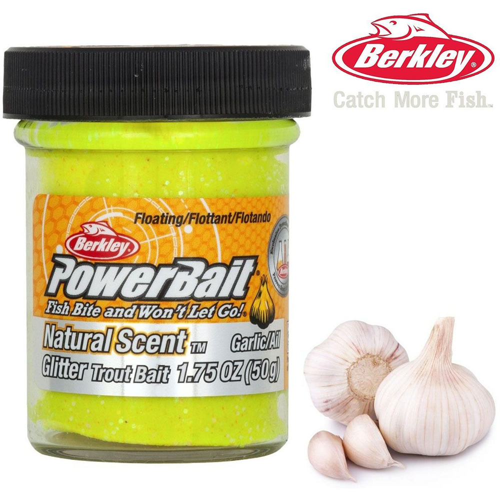 Паста Berkley PowerBait Natural Scent Trout Bait Garlic Sunshine Yellow 50g #1