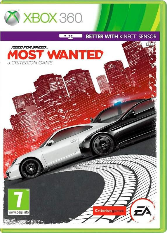 Игра Need for Speed: Most Wanted (поддержка Kinect) (XBox 360, Английская версия)  #1