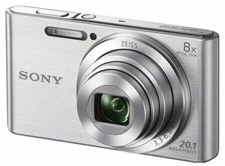 Sony Компактный фотоаппарат Cyber-shot DSC-W830, серебристый #1