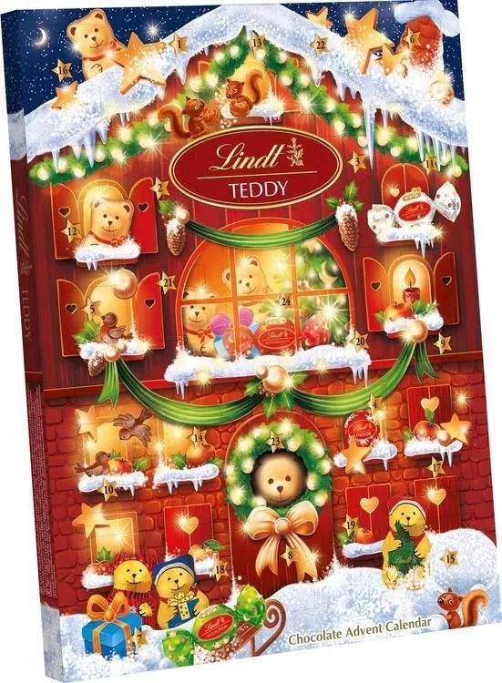 Lindt CALENDRIER DE L'AVENT TEDDY ASSORTI 170g/ Новогодний календарь Адвент-календарь Lindt Teddy  #1