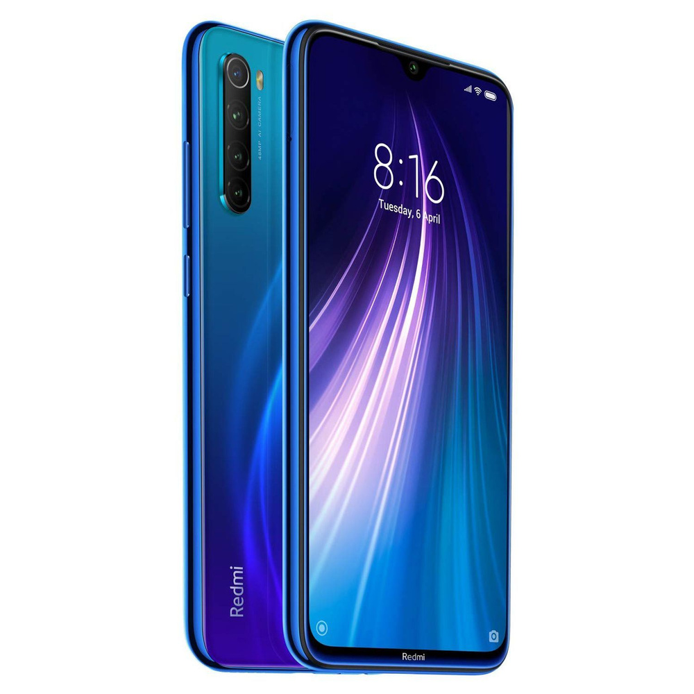 Redmi Смартфон Redmi Note 8 Global 6/128 ГБ, темно-синий #1