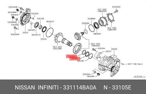 Сальник NISSAN QASHQAI (J11) (2014>) #1