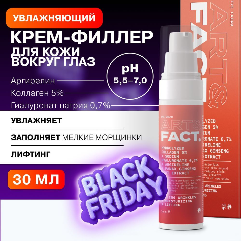 ART&FACT. / Крем-филлер для кожи вокруг глаз с коллагеном 5%, гиалуроновой кислотой 0,7%, аргирелином #1