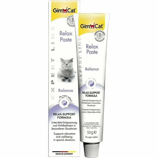 Паста для кошек GimCat Expert Line Relax Paste паста мягкий антидепрессант успокаивающая кошек, 50 г #1