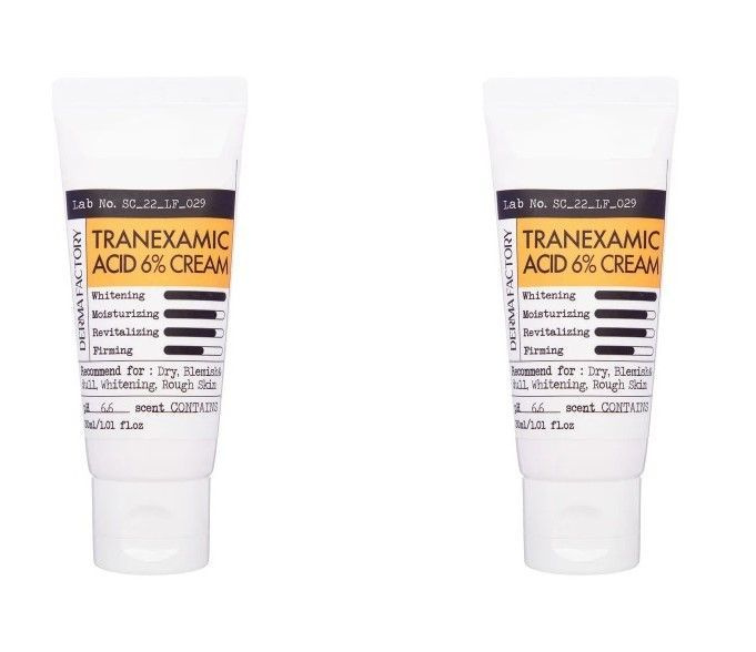 Derma Factory Крем для лица Tranexamic Acid 6% Cream, с транексамовой кислотой, 30 мл, 2 шт  #1