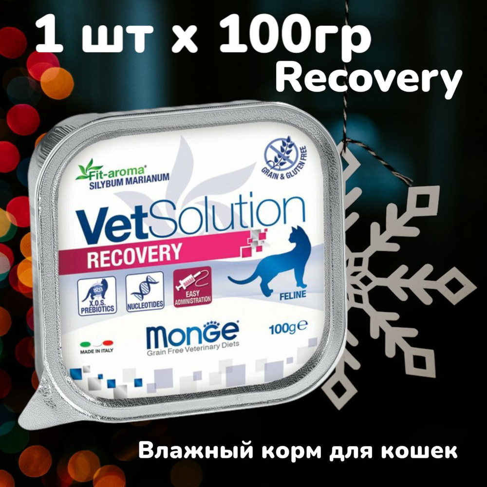 Monge cat vetsolution vet recovery, Влажная ветеринарная диета для кошек рековери 100 гр х 1шт  #1